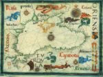 Black Sea has long map 1559 Black sea ancient map