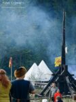 Festival participants Tustan Catapult
