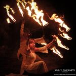 Festival Tustan porch fire 2