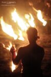 Festival Tustan porch fire 5 girl